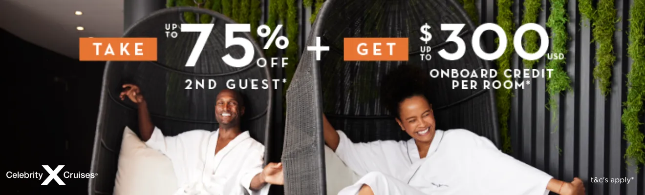 CEL BOGO75 + Up to $300 Onboard Credit