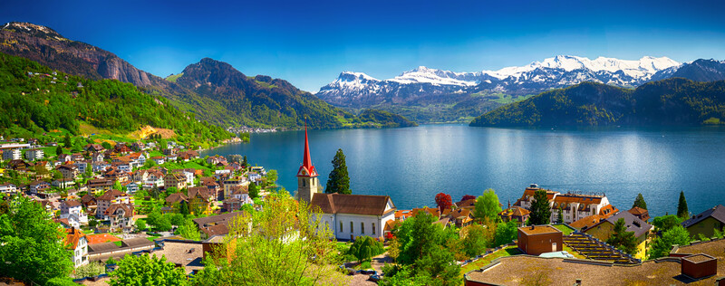 Mountain Tops of Switzerland
